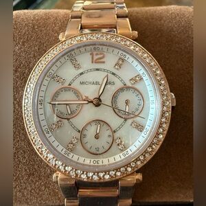 Rose gold Michael Kors watch